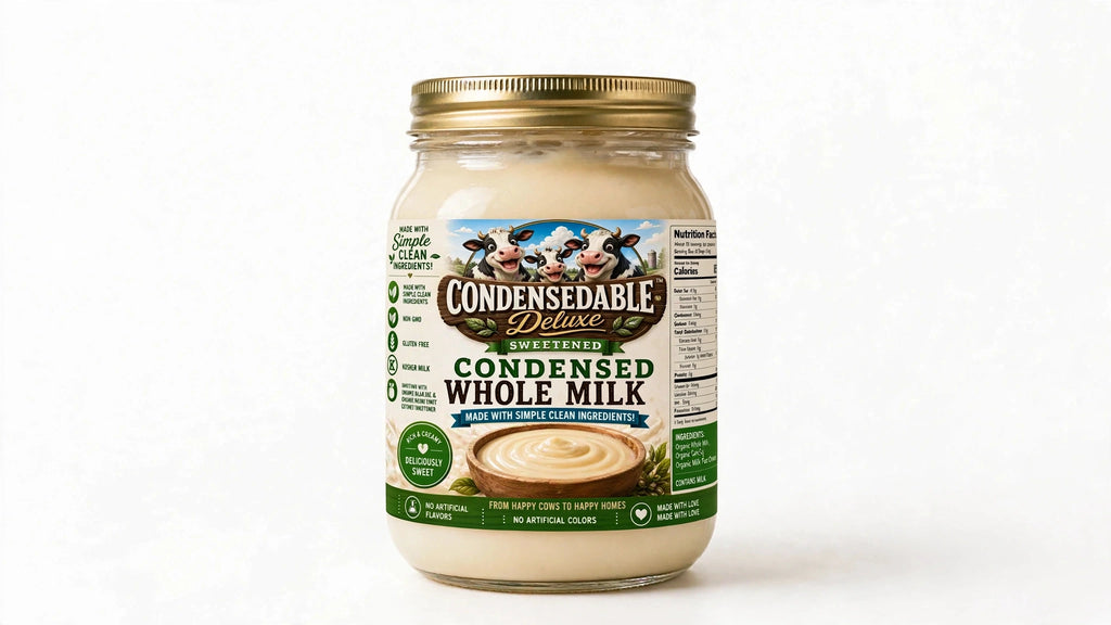 CONDENSEDABLE™ Deluxe Sweetened Condensed Whole Milk 14oz (In Glass Jar)