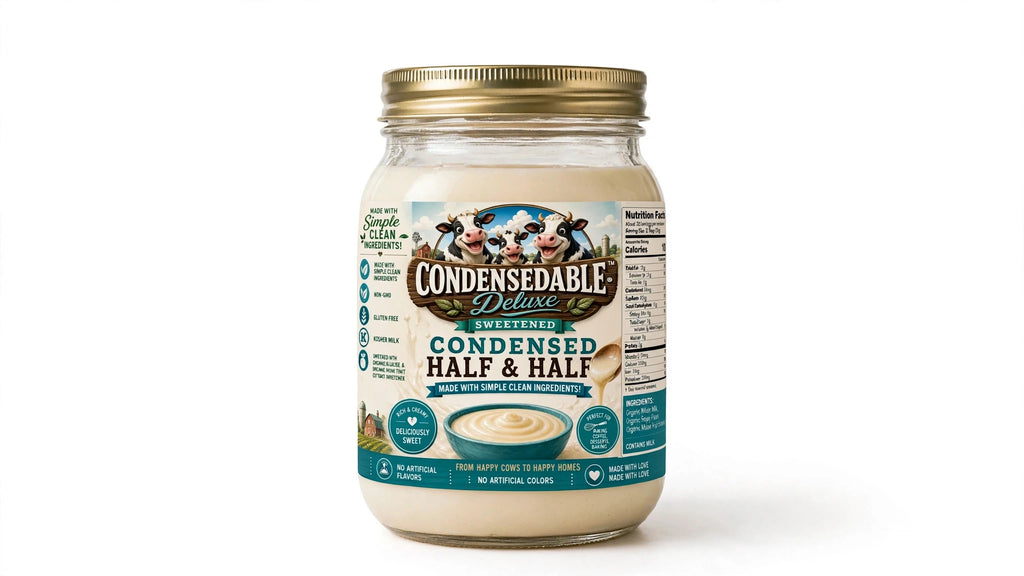 CONDENSEDABLE™ Deluxe Sweetened Condensed Half & Half 14oz. (In Glass Jar)