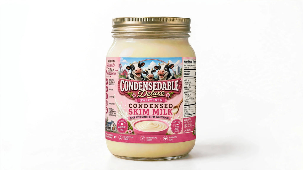 CONDENSEDABLE™ Deluxe Sweetened Condensed Skim Milk 14oz (In Glass Jar)