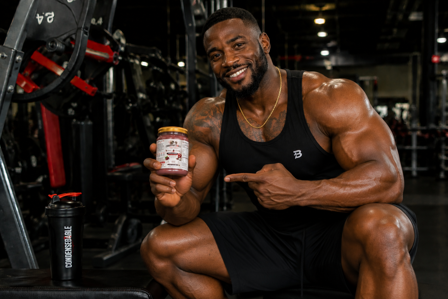 Condensedable™ Sweetened Condensed Whey Protein – Red Velvet Flavor (In Glass Jar)
