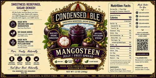 CONDENSEDABLE™ Mangosteen Jelly / Fruit Spread (In Glass Jar)