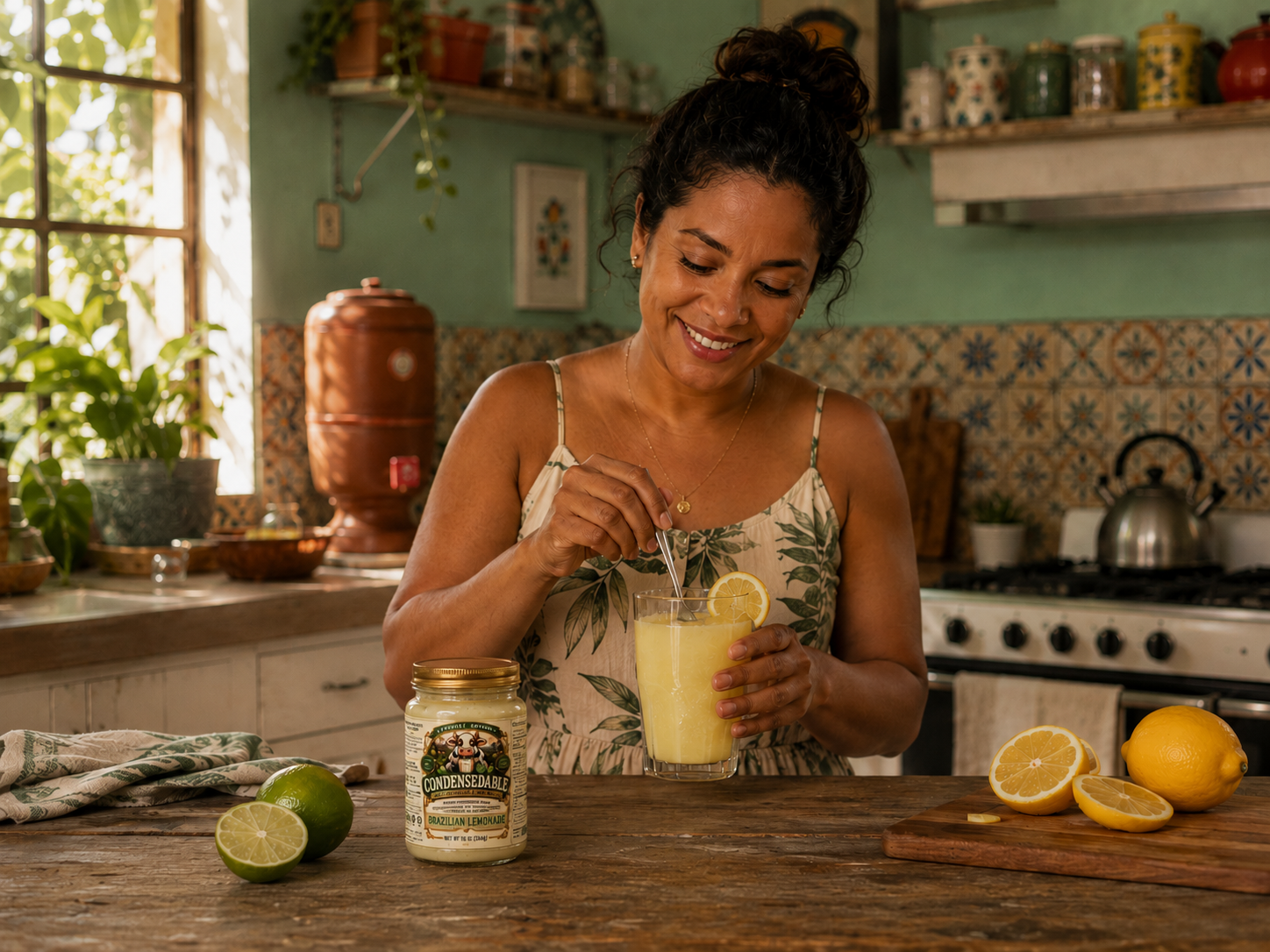 Condensedable™ Sweetened Condensed Brazilian Lemonade Milk | Special Edition | (In Glass Jar)