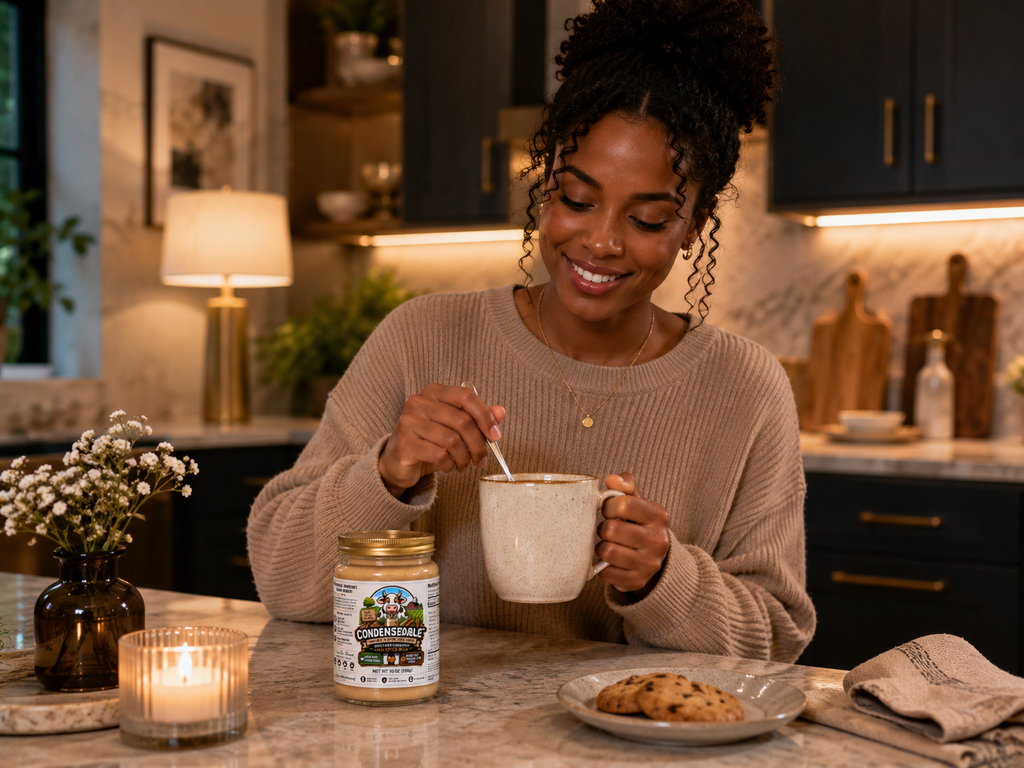 Condensedable™ Sweetened Condensed Chai Spice Milk (In Glass Jar)