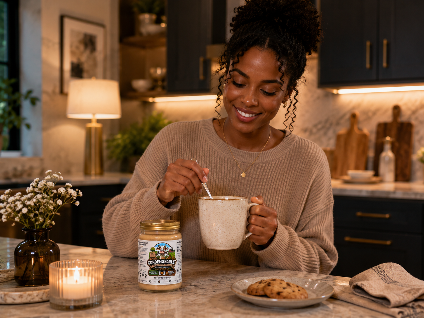 Condensedable™ Sweetened Condensed Chai Spice Milk (In Glass Jar)