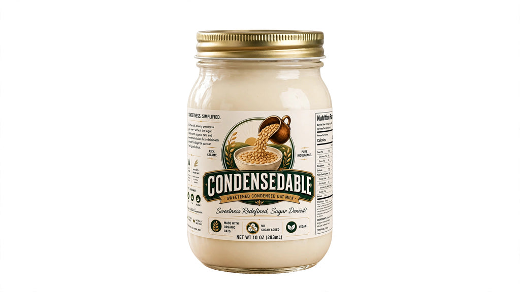 Condensedable™ Sweetened Condensed Oat Milk 10oz. (In Glass Jar)