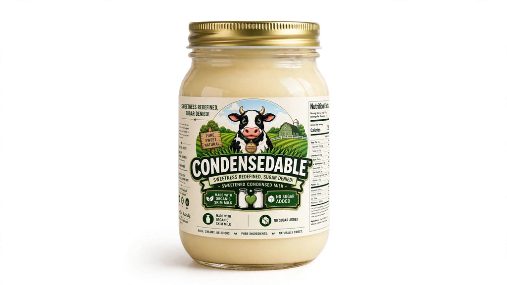 Condensedable™ Sweetened Condensed Milk - Organic Skim Milk 10oz. (In Glass Jar)