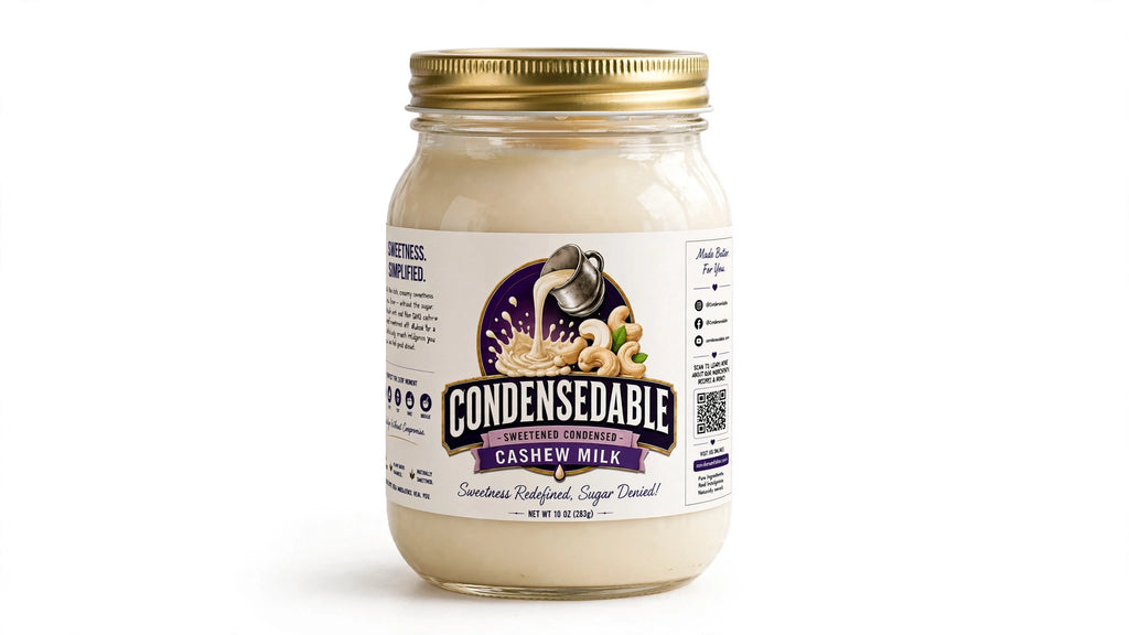 Condensedable™ Sweetened Condensed Cashew Milk 10oz. (In Glass Jar)